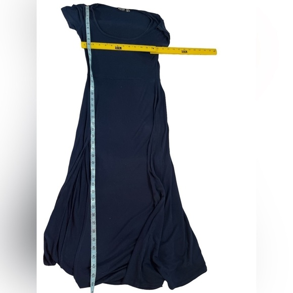 Nasty Girl Collection Navy Blue Side Slit Midi Dress | Size 4 - Picture 7 of 7